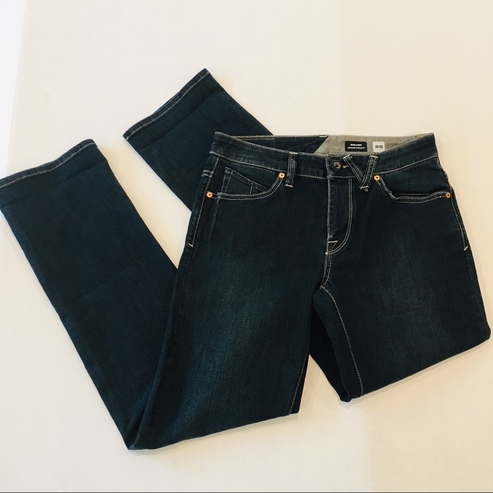 Like New Volcom Solver Modern Straight Jeans